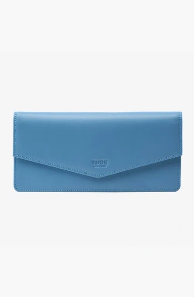 Tusk Joy Gusseted Wallet In Blue