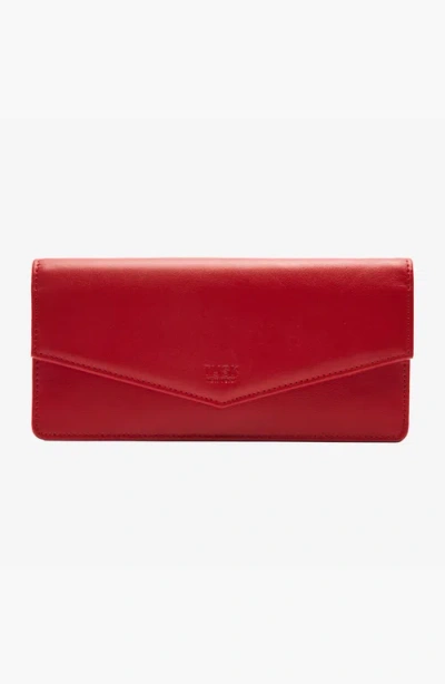 Tusk Joy Gusseted Wallet In Red
