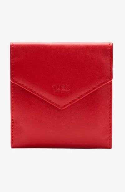 Tusk Joy L Shaped Wallet In Burgundy