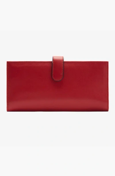 Tusk Joy Long Slim Wallet In Red