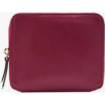 Tusk Joy Zip Around Wallet In Burgundy