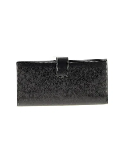Pre-owned Tusk Leather Wallet In Black