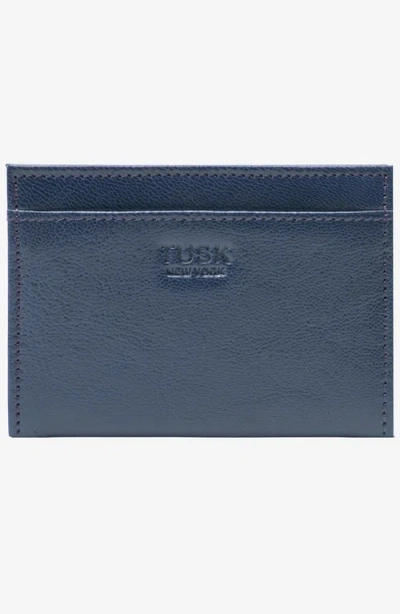 Tusk Leonardo Folded Card Case Wallet In Blue