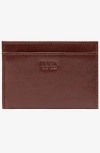 Tusk Leonardo Folded Card Case Wallet In Brown