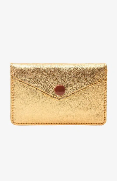 Tusk Orissa Accordion Card Case In Gold