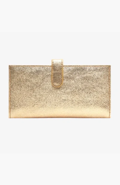 Tusk Orissa Long Slim Wallet In Gold