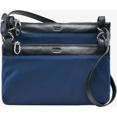 Tusk Sakhi Duo Crossbody Bag In Blue