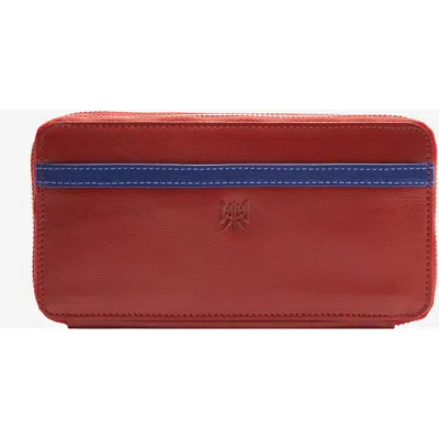 Tusk Siam Double Zip Wallet In Brown