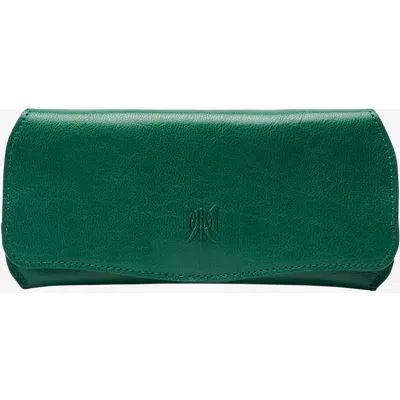 Tusk Siam Flap Over Eyeglass Case In Green