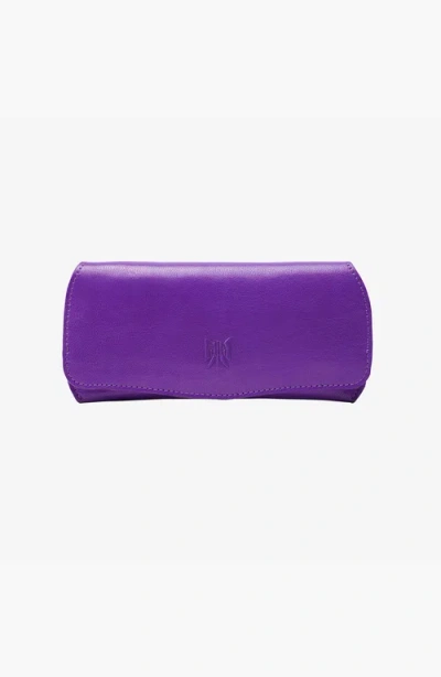Tusk Siam Flap Over Eyeglass Case In Purple