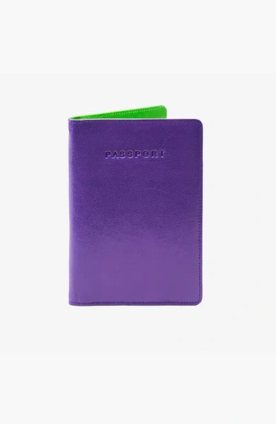 Tusk Siam Passport Wallet In Purple