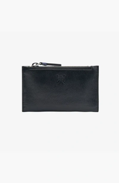 Tusk Siam Slim Card Case With Zip Coin Pocket In Black