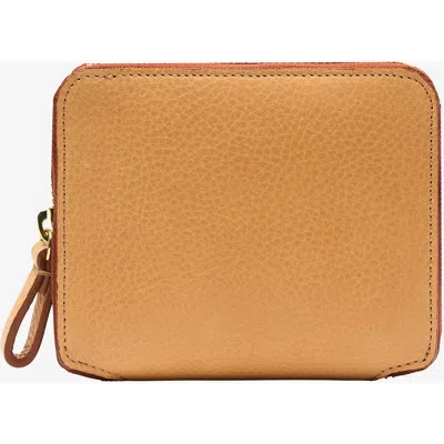 Tusk Utah Medium Zip Around Wallet In Brown