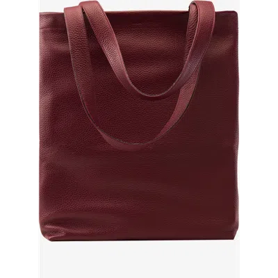 Tusk Zoya Simple Tote Bag In Burgundy