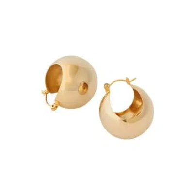 Tuskcollection Huggie Ball Earrings Gold Extra Large