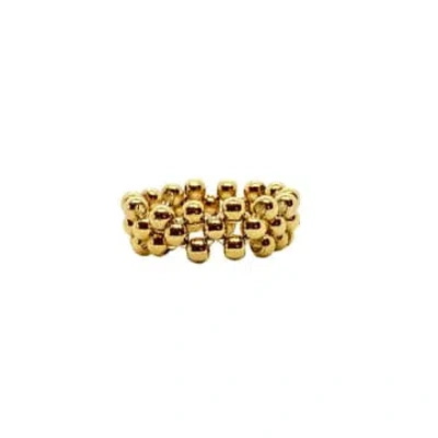 Tuskcollection Ibu Ring Gold Beaded