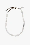 Tutti & Co Baroque Pearl Necklace In Silver