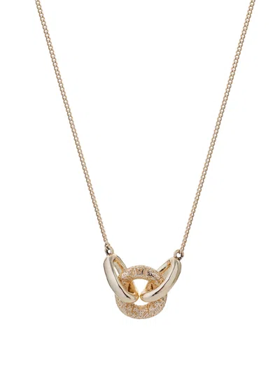 Tutti & Co Bind Pendant Necklace In Gold