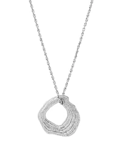 Tutti & Co Drift Necklace In Silver