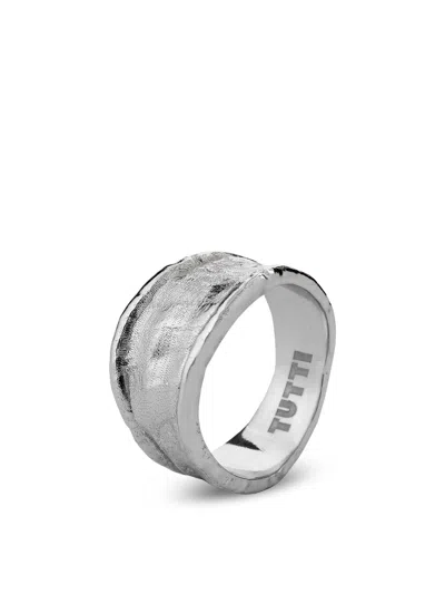 Tutti & Co Driftline Ring In Silver