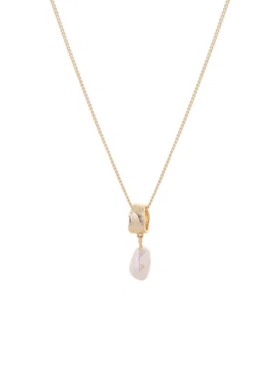 Tutti & Co Freshwater Pearl Necklace In Gold