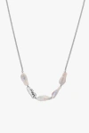 Tutti & Co Lustre Necklace In Silver