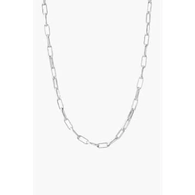 Tutti & Co Ne704s Raise Necklace Silver In Metallic