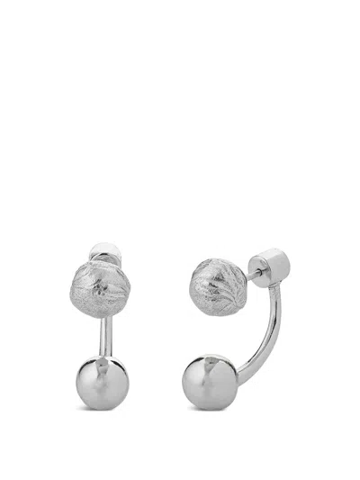 Tutti & Co Tideform Drop Earrings In Silver