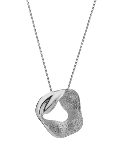 Tutti & Co Wave Necklace In Silver
