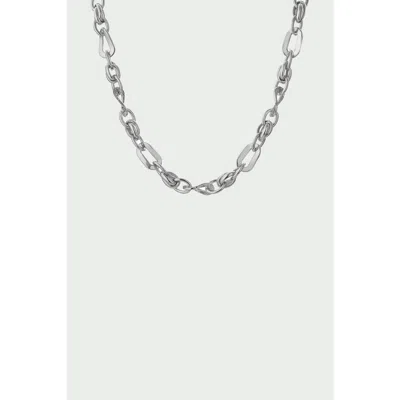 Tutti Wave Chain Necklace In Metallic