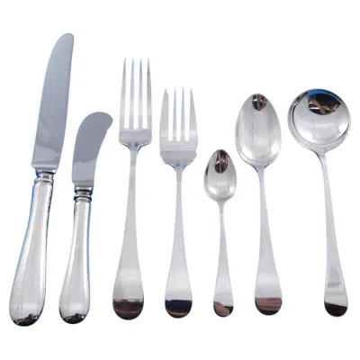 Pre-owned Tuttle Silver Company Hannah Hull By Tuttle Sterling Silver Flatware Set 8 Service 69 Pcs Dated 1933