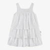 TUTTO PICCOLO GIRLS WHITE BRODERIE ANGLAISE DRESS