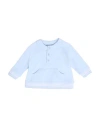 Tutto Piccolo Newborn Boy Sweatshirt Sky Blue Size 3 Cotton, Elastane In Blue