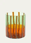 TUTTOATTACCATO MEZZO E MEZZO VENICE DRINKING GLASS, 11.15 OZ.