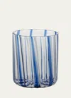 Tuttoattaccato Striped Glass, Blue In Blue