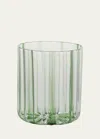 Tuttoattaccato Striped Glass, Green In Green