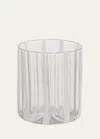 Tuttoattaccato Striped Glass, White In White