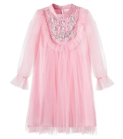 Tutu Du Monde Kids' Almas Embellished Tulle Dress In Pink