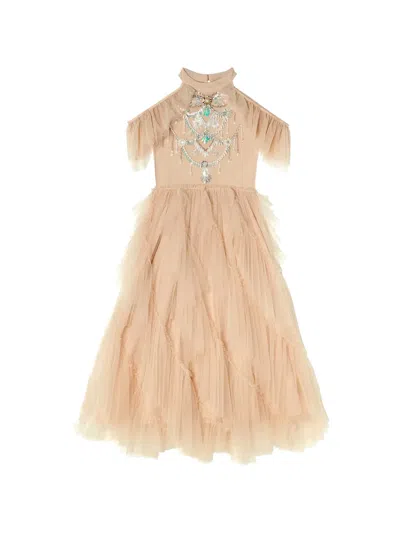 Tutu Du Monde Kids' Apres Glow Crystal-embellishment Tutu Dress In Neutral