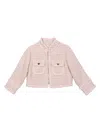 Tutu Du Monde Aubazine Cropped Tweed Jacket In Pink