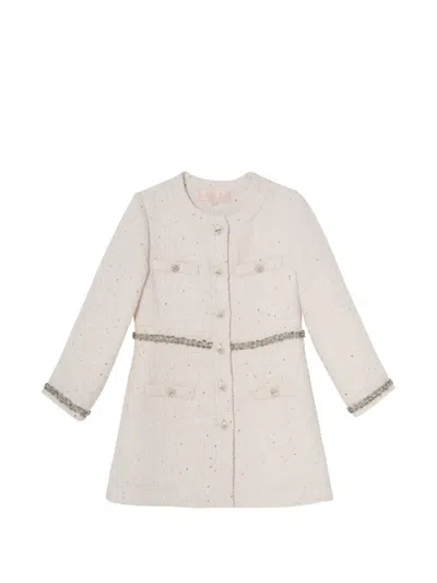 Tutu Du Monde Kids' Audrey Sequin-embellished Coat In White