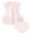 Tutu Du Monde Baby Abu Dhabi Dress And Bloomers Set In Pink