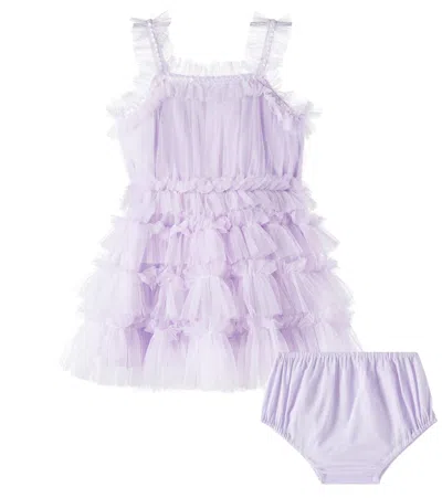 Tutu Du Monde Baby Lola Ruffled Tulle Dress In Purple