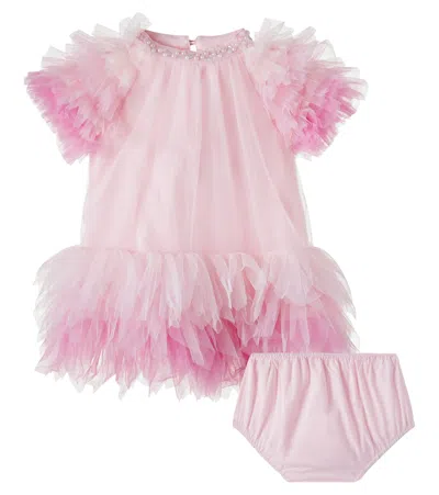 Tutu Du Monde Baby Ocean Ember Dress And Bloomers Set In Pink