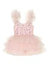 Tutu Du Monde Ballet Bow Embellished Tulle Party Dress In Pink