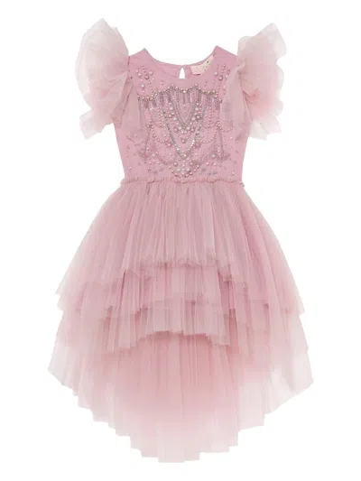 Tutu Du Monde Kids' Ballroom Bliss Embellished Tulle Dress In Pink
