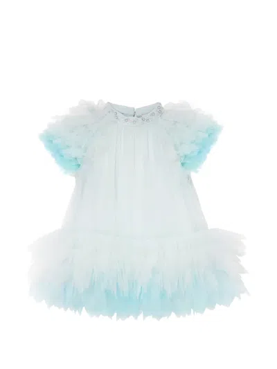 Tutu Du Monde Babies' Bebe Abu Dhabi Embellished Ruffled Dress In White