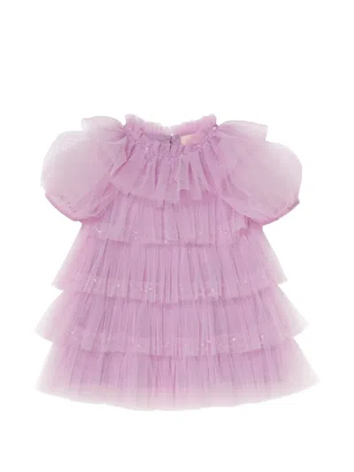 Tutu Du Monde Babies' Bebe Love Parade Ruffled Sequin-embellished Dress In Pink