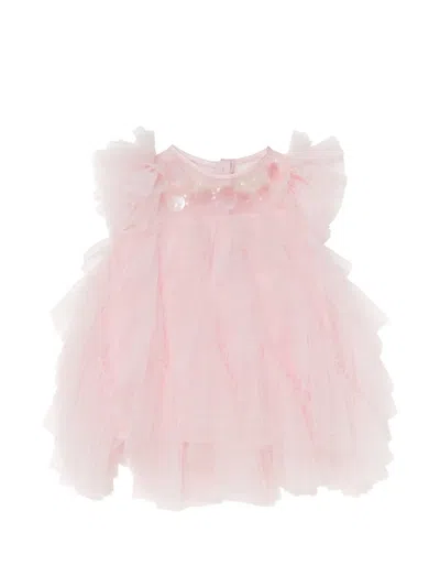 Tutu Du Monde Babies' Bebe Sunset Bliss Sequin-embellished Ruffled Dress In Pink