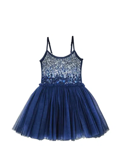 Tutu Du Monde Babies' Bebe Winter Waltz Sequin-embellished Tutu Dress In Blue